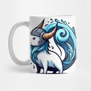 Kawaii Viking Cat Norse Mythology Celtic Knot Mug